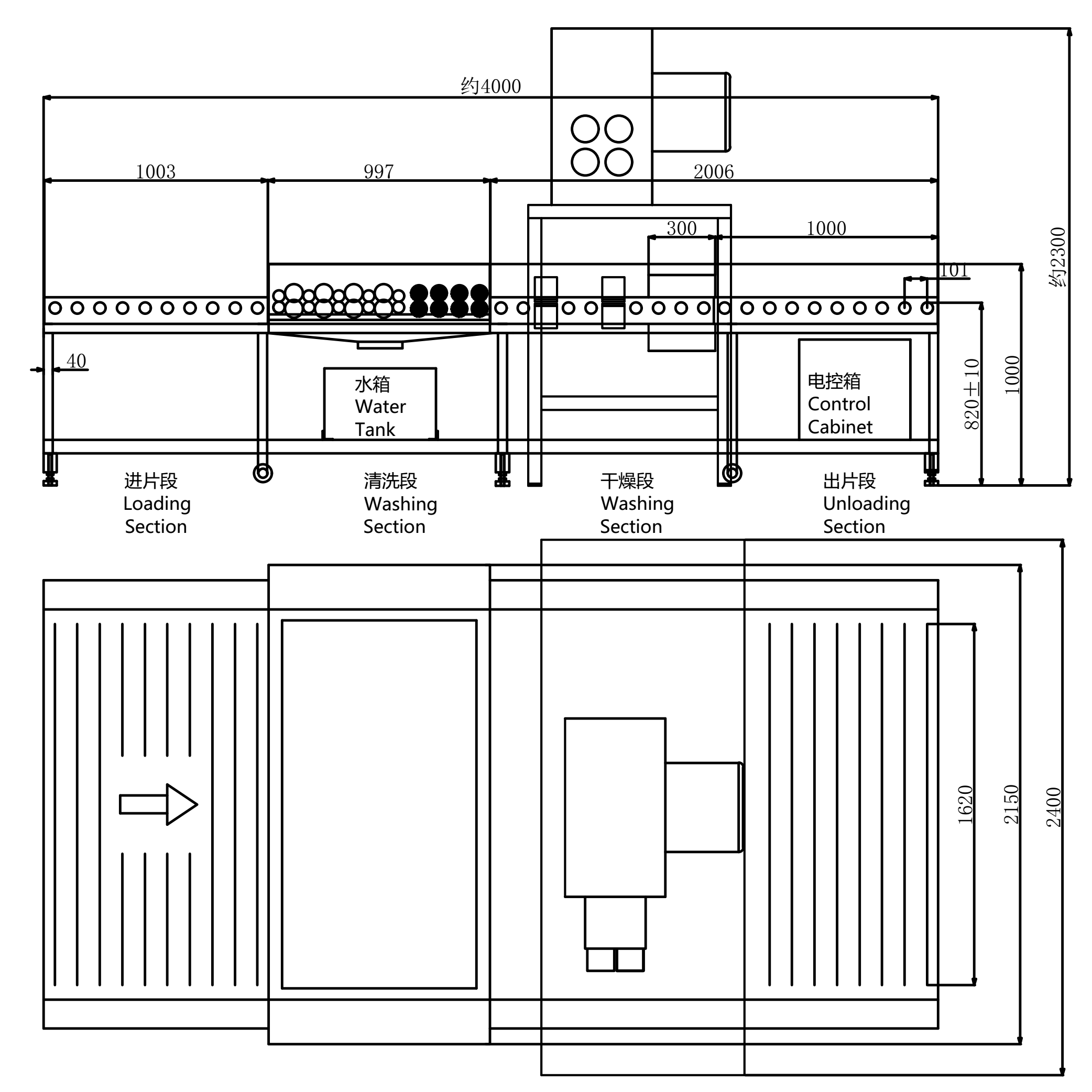 JYX-1600CF Machine Layout